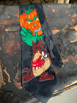 Vintage Looney Tunes Halloween Neck Tie - JOL and Tas