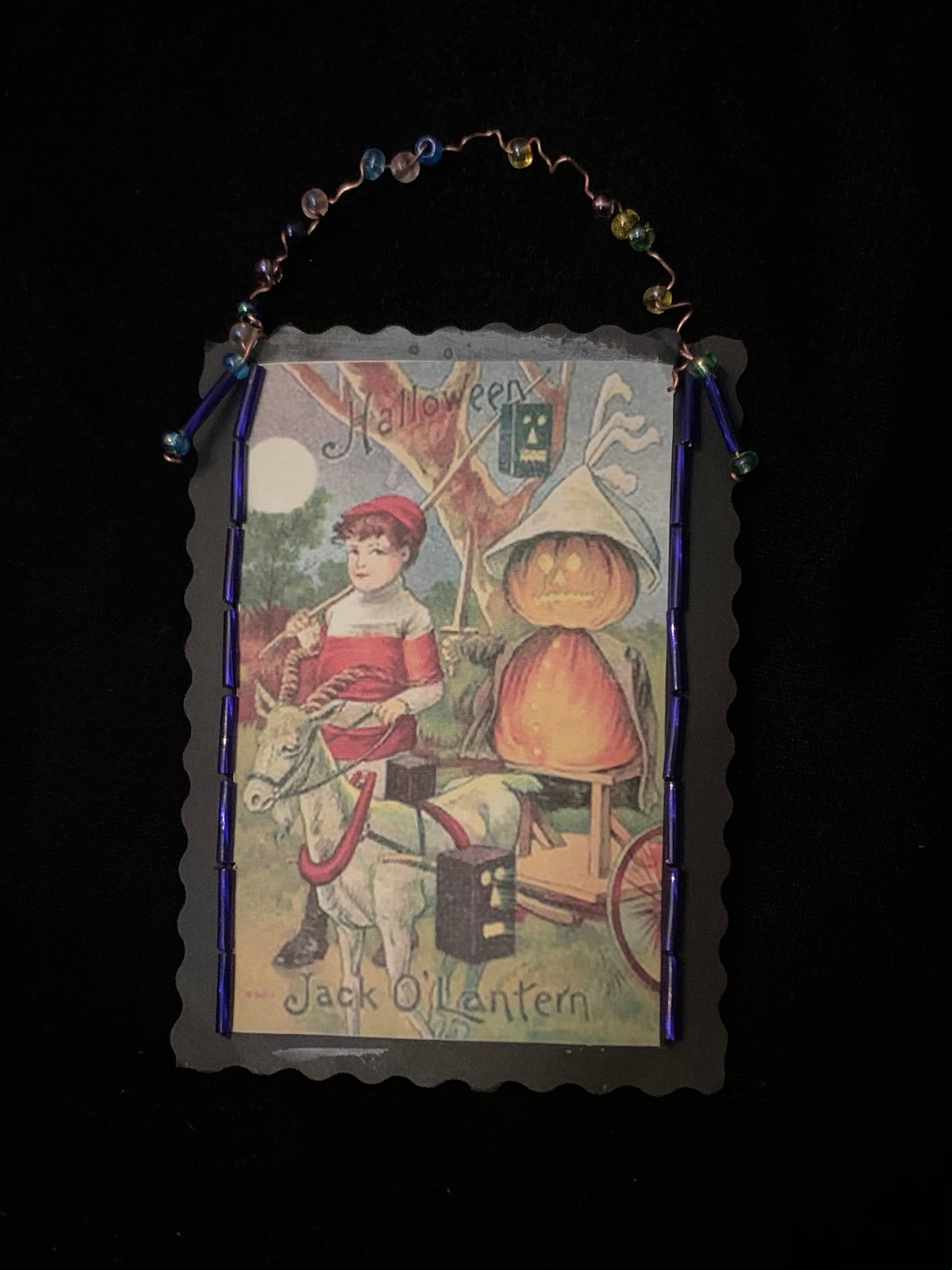 Vintage Halloween Paper Ornament