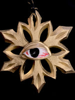 Golden Eye Snowflake Ornament - Large