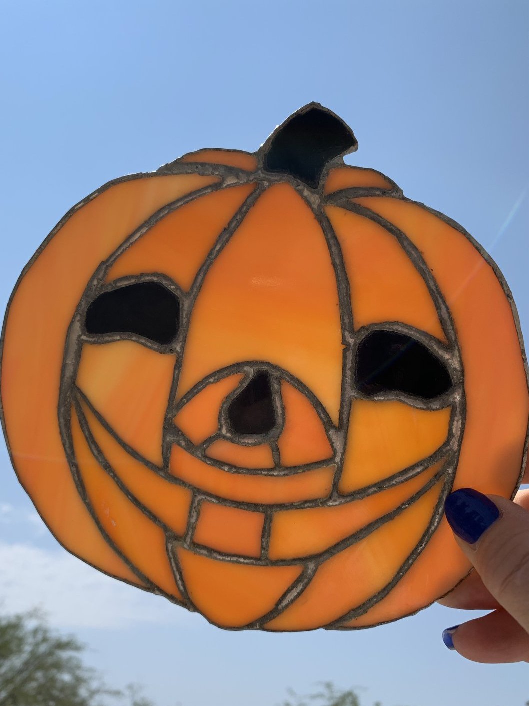 Stained Glass Jack O’Lantern